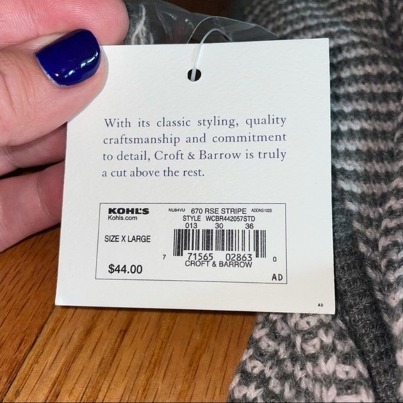 NWT Croft and barrow open knit sweater - Picture 10 of 10